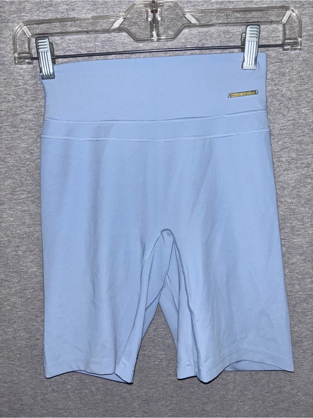 Gymshark Light Blue High-Rise Athletic Bike Shorts